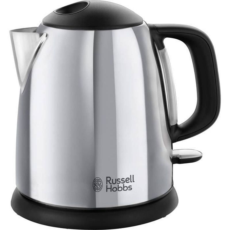 Foto van Russell hobbs 24990-70 - victory compacte waterkoker - 1l - 2200 w - blank staal