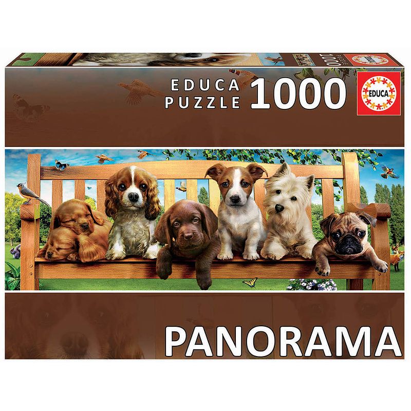 Foto van Educa puppy'ss op de bank (1000)