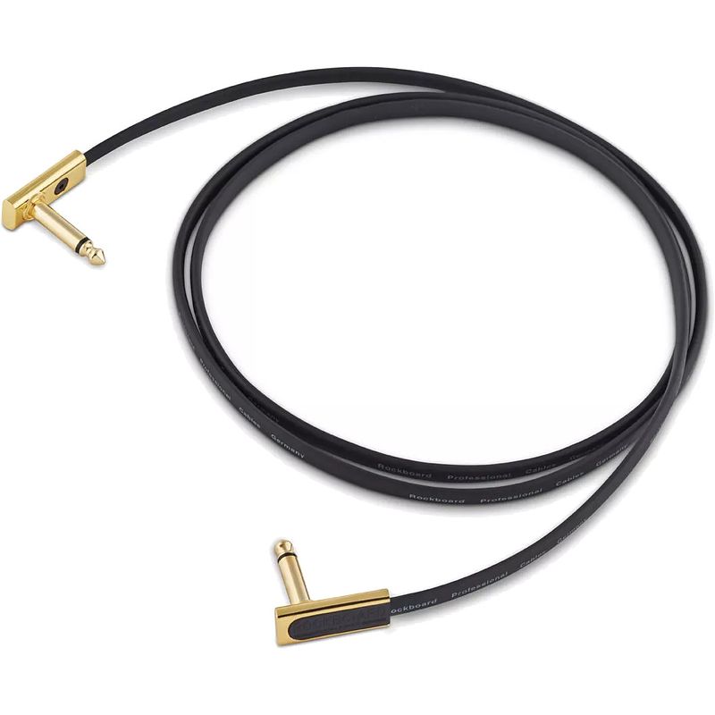 Foto van Rockboard gold series flat patch cable zwart 1.4 m