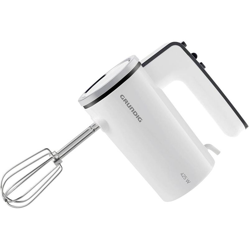 Foto van Grundig hm 6840 handmixer 425 w wit, zwart