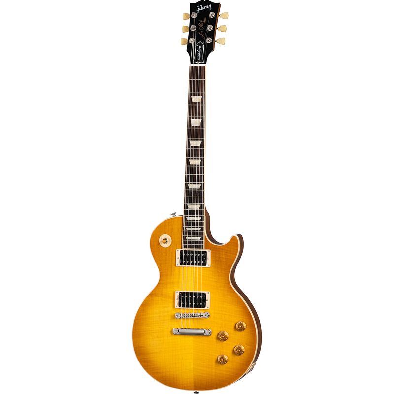 Foto van Gibson original collection les paul standard faded 50s satin honeyburst elektrische gitaar met koffer