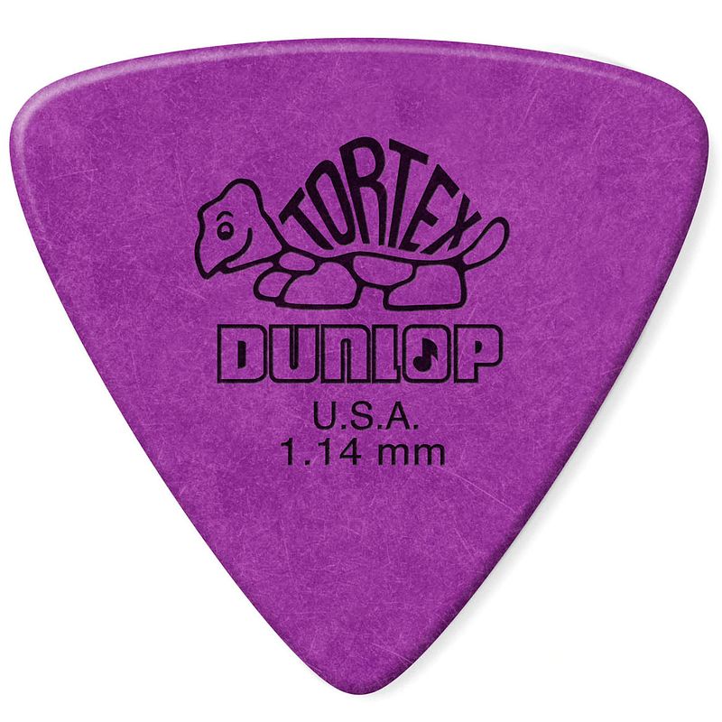 Foto van Dunlop 431p114 tortex triangle pick 1.14 mm plectrumset (6 stuks)