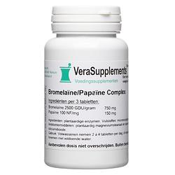 Foto van Verasupplements bromelaïne/papaïne complex tabletten