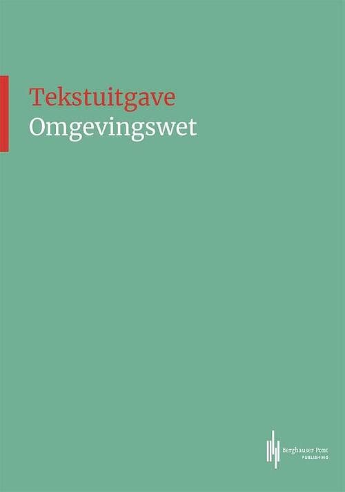 Foto van Tekstuitgave omgevingswet - paperback (9789492952547)