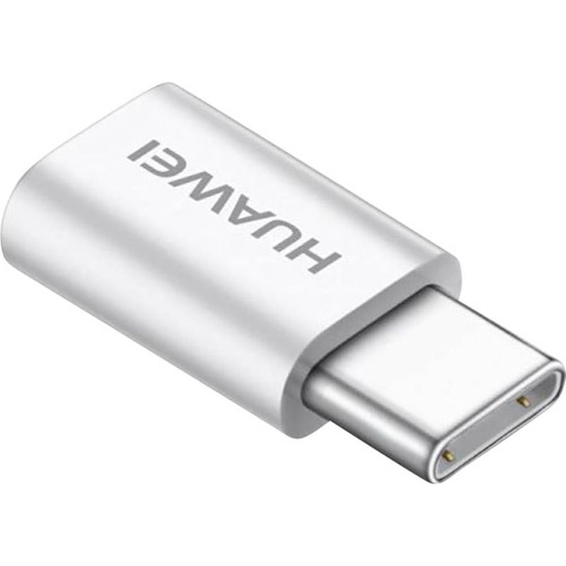 Foto van Huawei mobiele telefoon adapter [1x micro-usb-bus - 1x usb-c stekker] usb-c bulk/oem