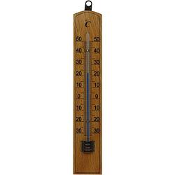 Foto van Thermometer buiten hout 20 x 4 cm - buitenthermometers