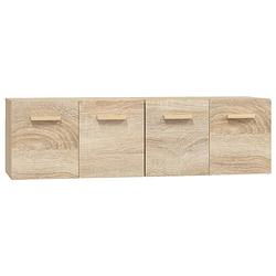 Foto van Vidaxl wandkasten 2 st 60x36,5x35 cm bewerkt hout sonoma eikenkleurig