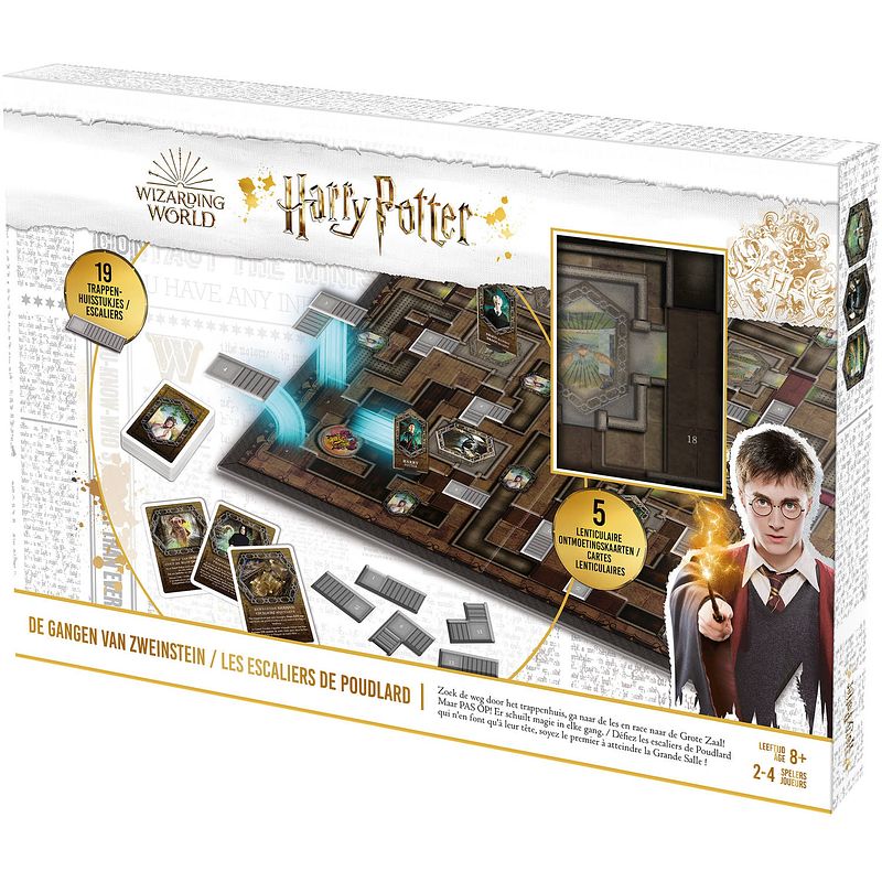 Foto van Harry potter bordspel de gangen van zweinstein bruin 92-delig