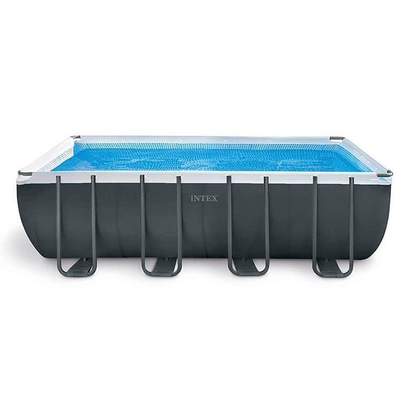 Foto van Intex opzetzwembad met accessoires ultra xtr frame 549 x 274 x 132 cm antraciet