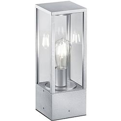 Foto van Led tuinverlichting - staande buitenlamp - trion garinola - e27 fitting - mat grijs - aluminium