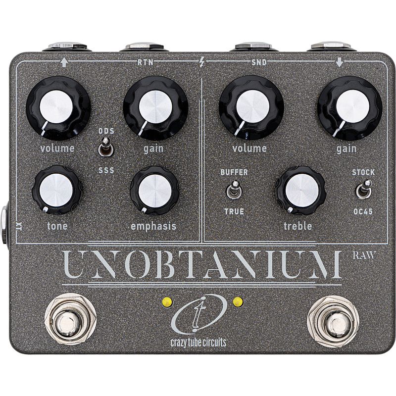 Foto van Crazy tube circuits unobtanium raw dual channel amp-in-a-box / overdrive effectpedaal