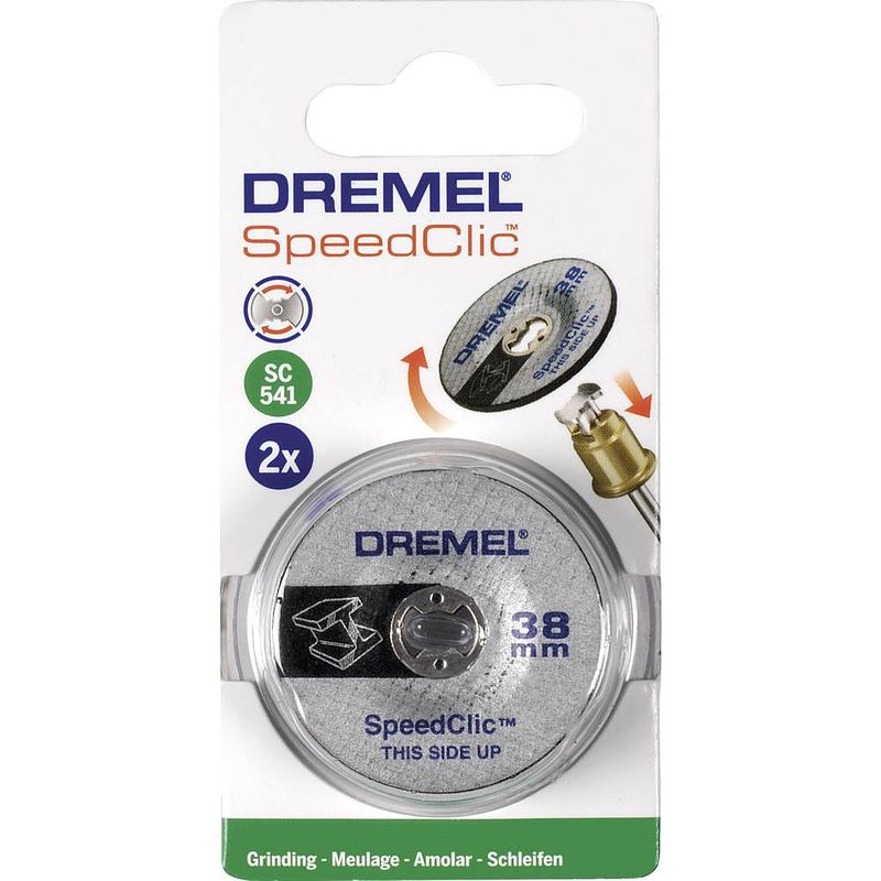 Foto van Bosch professional 2615s541ja 2 stuks dremel speedclic-slijpschijf diameter 38 mm 2 stuk(s)