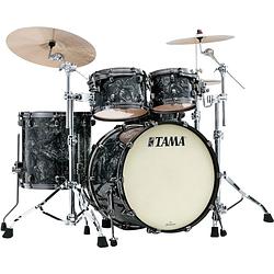 Foto van Tama mr42tzbns-ccl starclassic maple charcoal swirl 4d. shellset black hardware