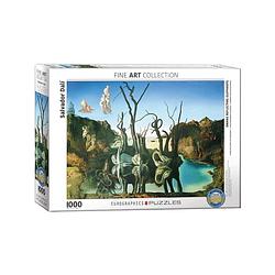 Foto van Eurographics puzzel swans reflecting elephants - salvador dalí - 1000 stukjes