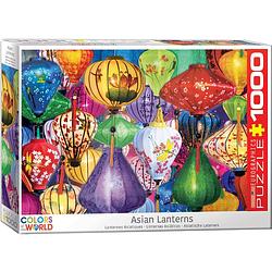 Foto van Eurographics puzzel asian lanterns - 1000 stukjes