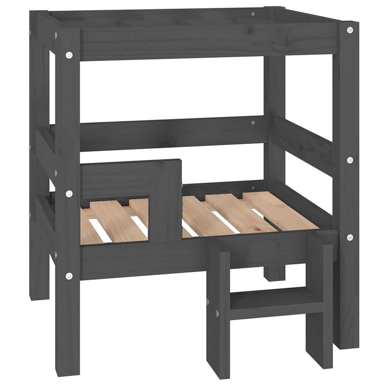 Foto van The living store hondenmand - - hondenbed - 55.5 x 53.5 x 60 cm - grijs