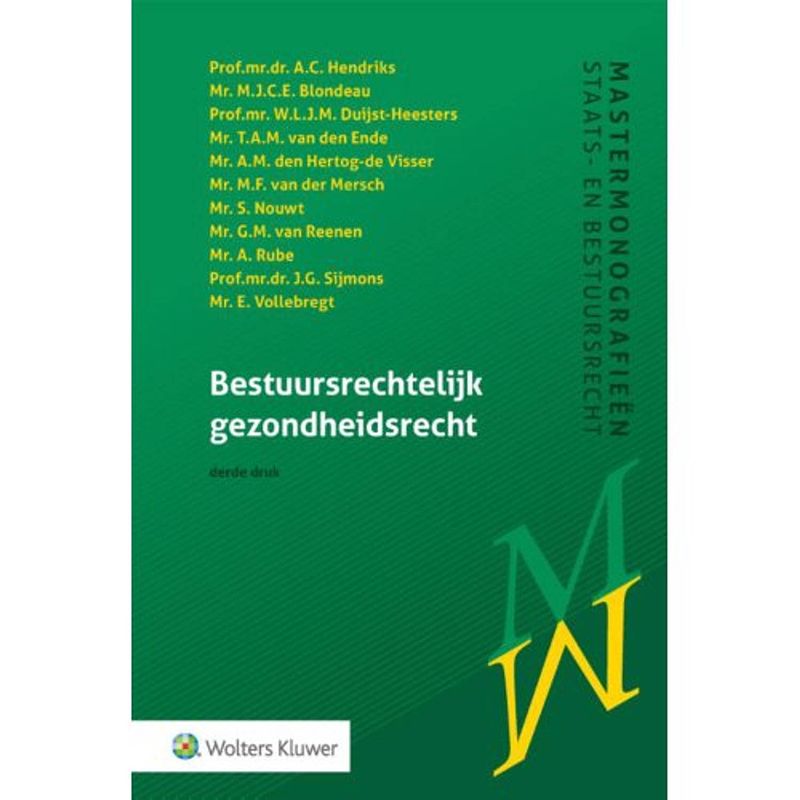 Foto van Bestuursrechtelijk gezondheidsrecht