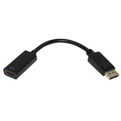 Foto van Scanpart adapter kabel displayport (m) - hdmi (f) zwart