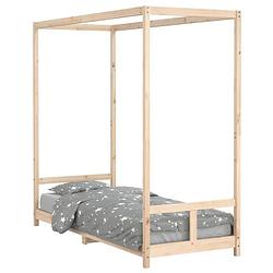 Foto van Vidaxl kinderbedframe 80x200 cm massief grenenhout