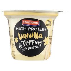 Foto van Ehrmann high protein vanilla & topping with protein 200g bij jumbo