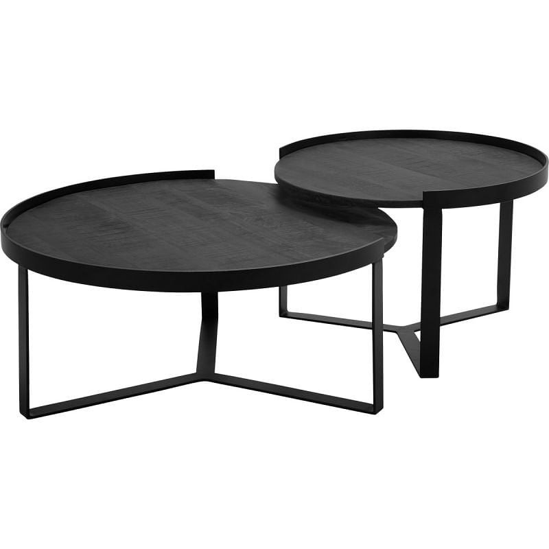 Foto van Salontafel hampton plus set van 2 rond black