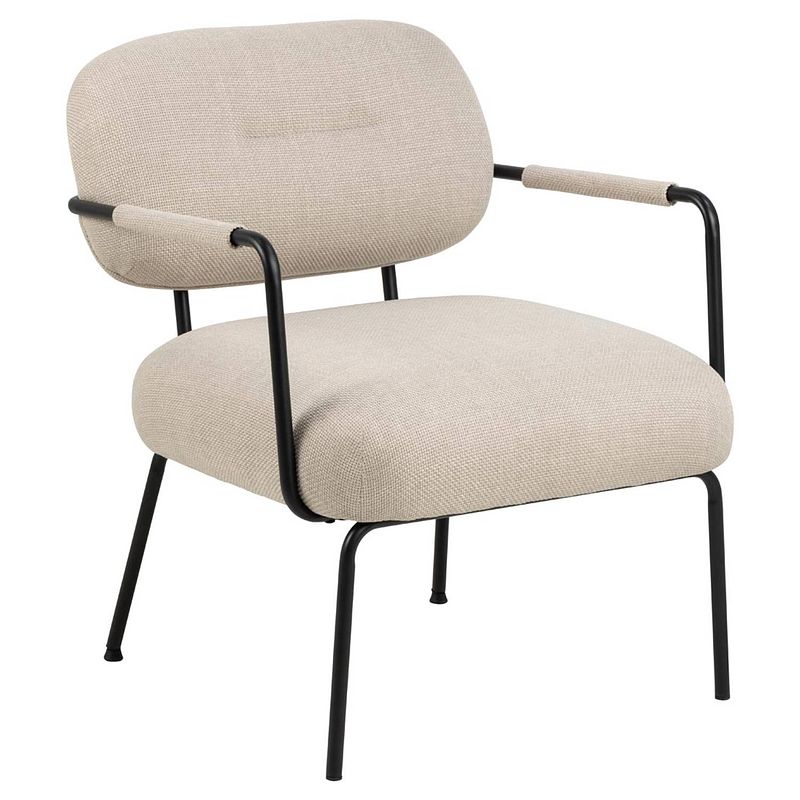 Foto van Dilop fauteuil med armleuningen beige.