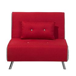 Foto van Beliani farris - slaapbank-rood-polyester