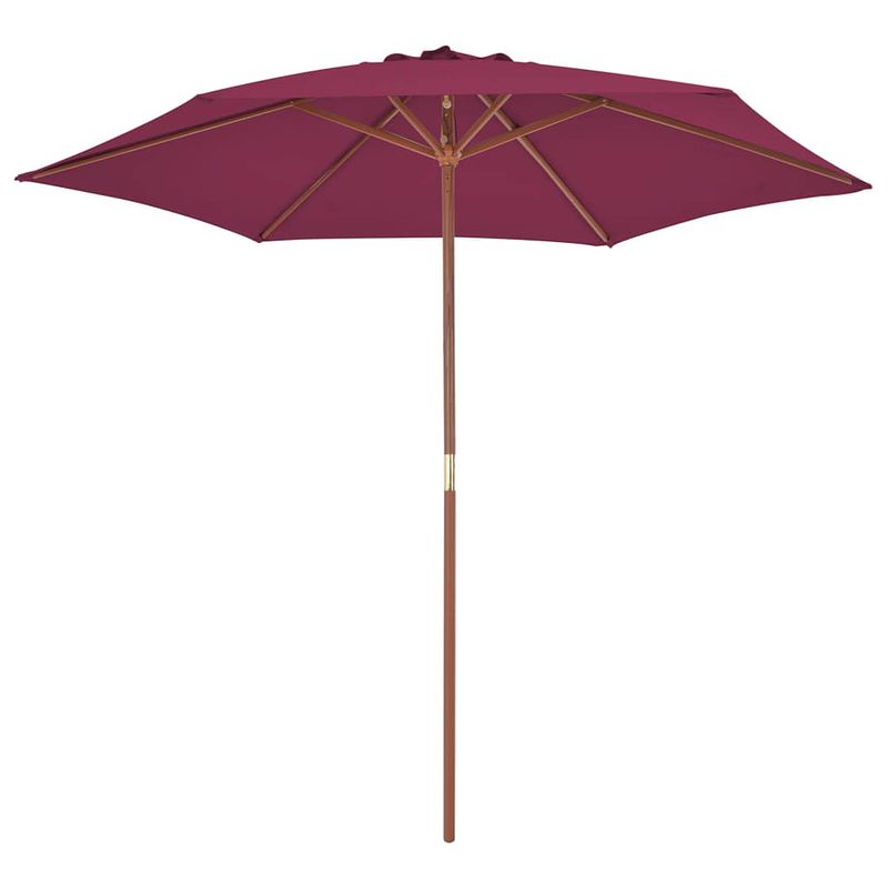 Foto van The living store parasol elegant 270x244 cm - uv-beschermend polyester - 38 mm paaldiameter