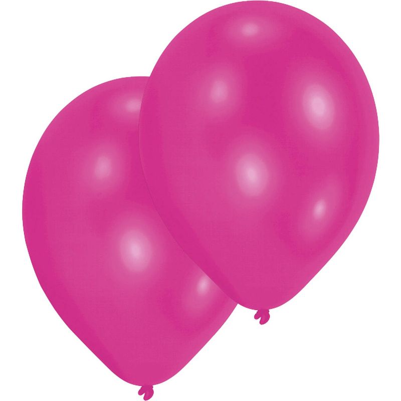 Foto van Amscan ballonnen roze metallic 27,5 cm 25 stuks