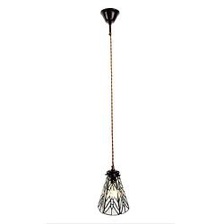 Foto van Clayre & eef transparente hanglamp tiffany ø 15*115 cm e14/max 1*40w 5ll-6197