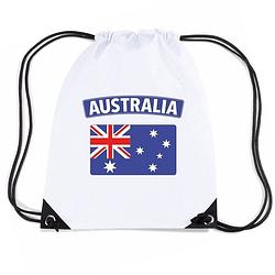 Foto van Australie nylon rugzak wit met australische vlag - rugzakken