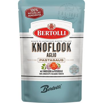 Foto van Bertolli knoflook pastasaus 460g bij jumbo