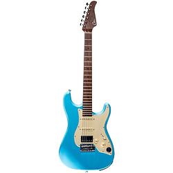 Foto van Mooer gtrs guitars standard 801 sonic blue intelligent guitar met gigbag