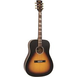 Foto van Vintage v140vsb historic series dreadnought vintage sunburst akoestische westerngitaar