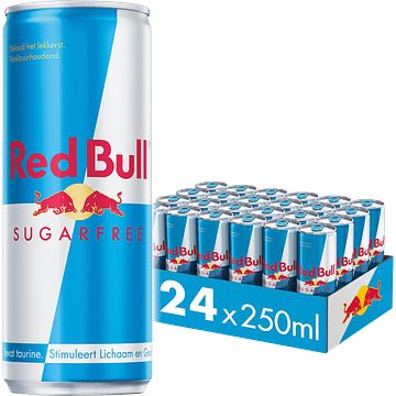 Foto van Red bull energy drink suikervrij 24 x 250ml bij jumbo