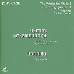 Foto van John cage: cage edition 33-the works for violin 6 - cd (0764593014423)