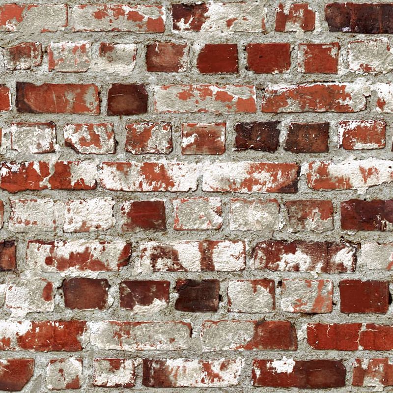 Foto van Dutch wallcoverings behang brick rood