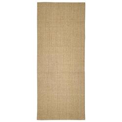 Foto van The living store vloerkleed sisal - 80 x 200 cm - anti-slip - duurzaam