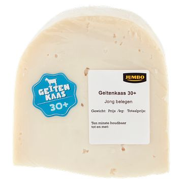 Foto van Jumbo jong belegen geitenkaas 30+ ca. 350g