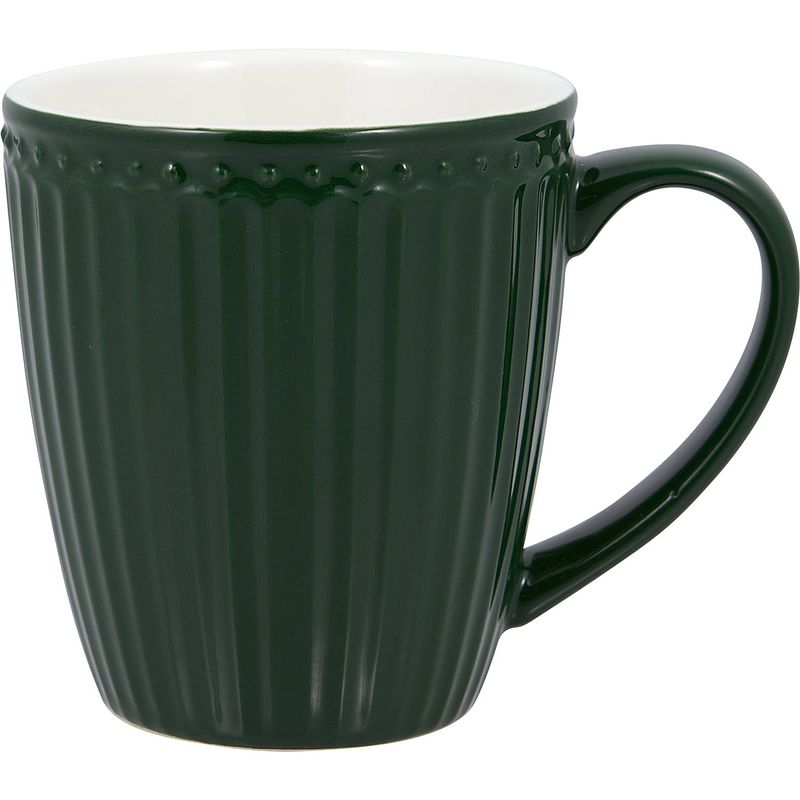 Foto van Greengate koffiemok alice pinewood green 300 ml - h 10 cm - ø 9.5 cm