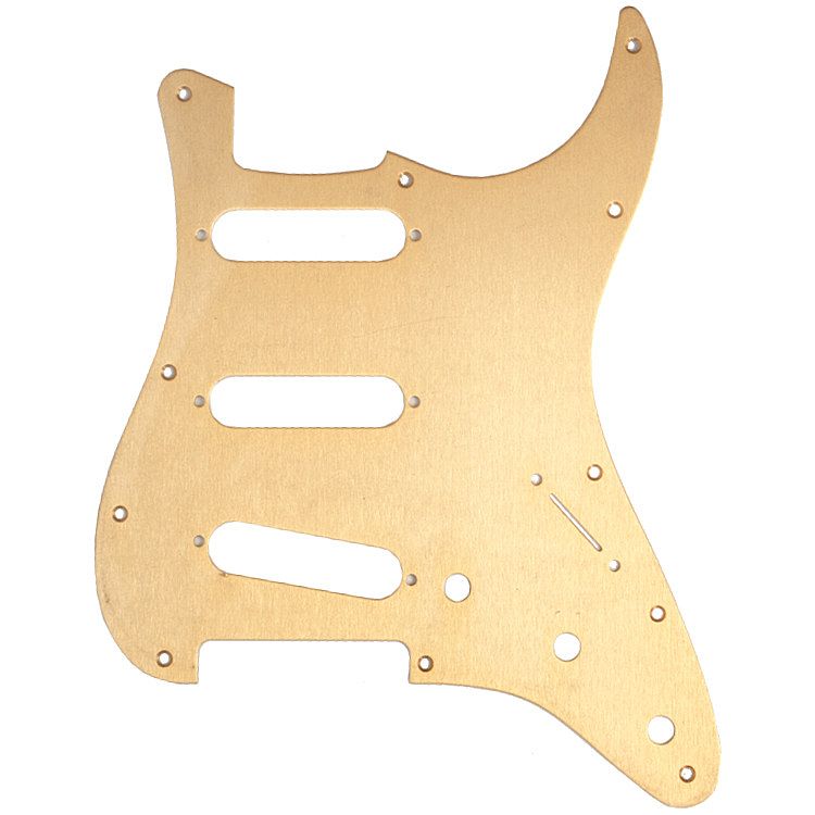 Foto van Fender slagplaat voor stratocaster 11-gaats gold anodized