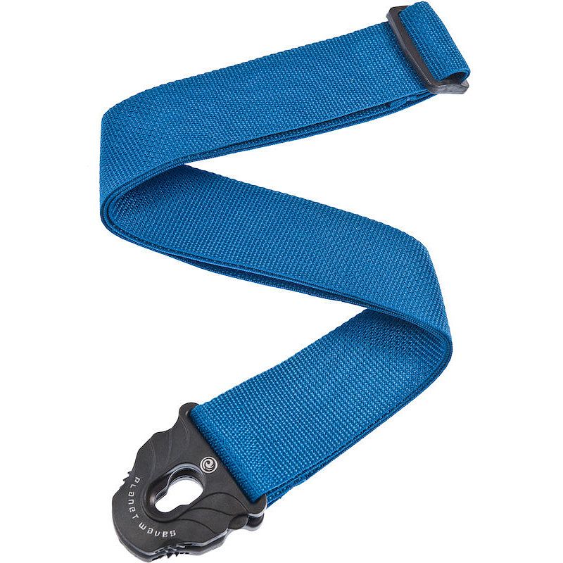 Foto van D'saddario pwspl202 planet lock guitar strap gitaarband blauw