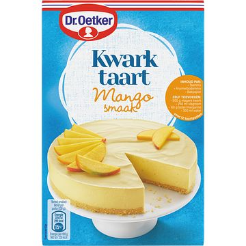 Foto van Dr. oetker kwarktaart met mangosmaak taartmix 440g bij jumbo