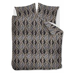 Foto van Beddinghouse aran knit flanel dekbedovertrek - lits-jumeaux (240x200/220 cm + 2 slopen) - flanel - grey
