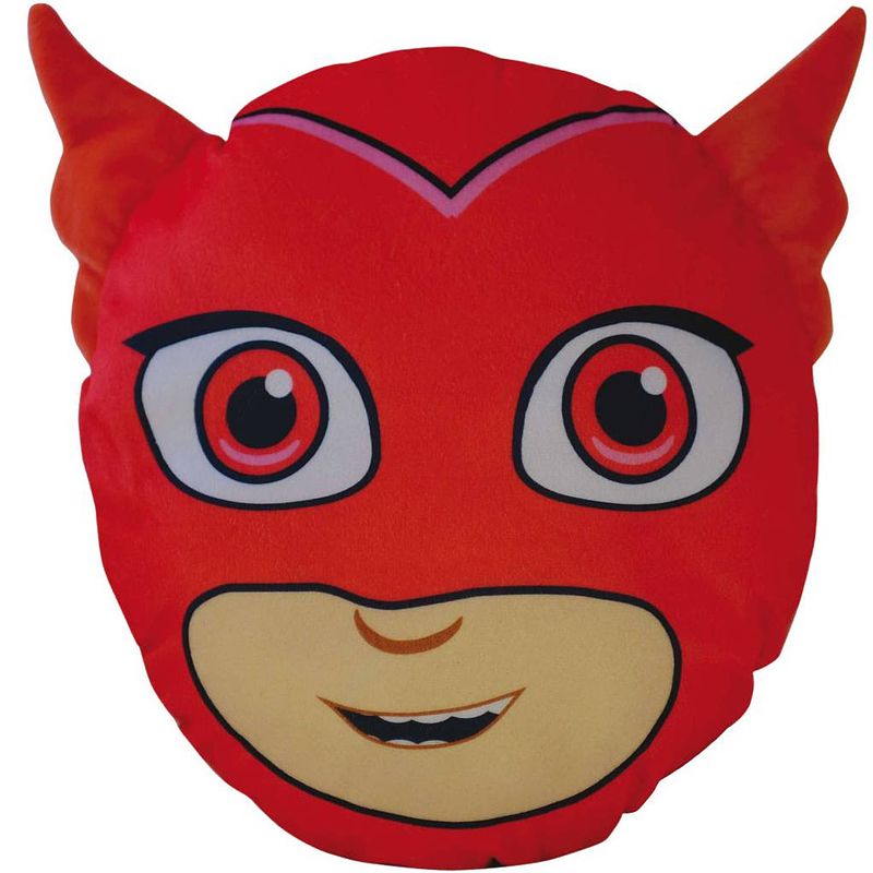 Foto van Pj masks 3d owlette - sierkussen - 30 x 26 x 8 cm - rood