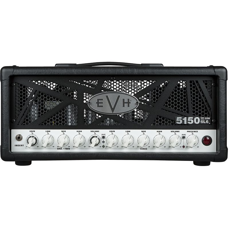 Foto van Evh 5150iii 50w 6l6 head black gitaarversterker top