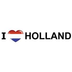 Foto van Set van 10x stuks landenkoffer/bumper stickers i love holland - feeststickers