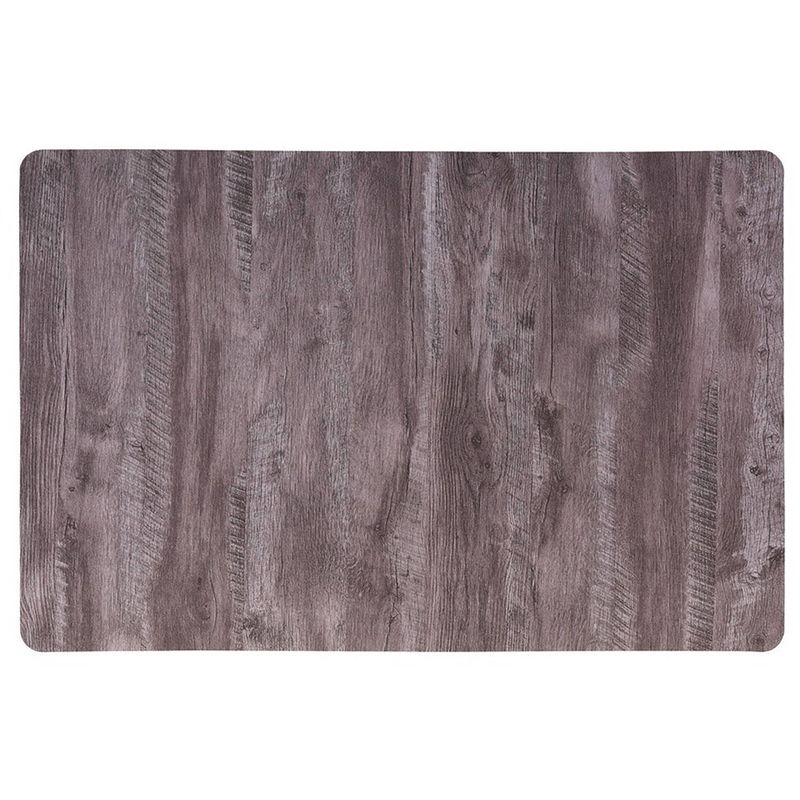 Foto van 1x placemat donkerbruin hout print 44 cm - placemats