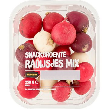 Foto van Jumbo snackgroente radijsjes mix 250 g