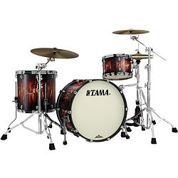 Foto van Tama ma32czbns-mbb starclassic maple molten satin brown burst 3d. shellset black nickel hardware